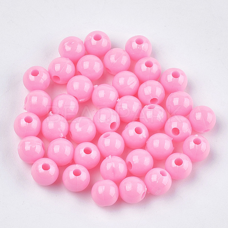 Opaque Plastic Beads KY-T005-6mm-621-1