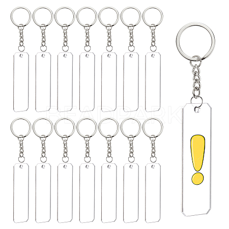 BENECREAT DIY Keychain Making Kits DIY-BC0001-65P-1