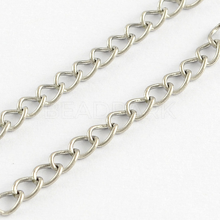 304 Stainless Steel Curb Chains CHS-R005-02-100m-1