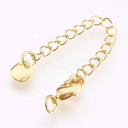 Brass Chain Extender KK-I633-04G-NR-1