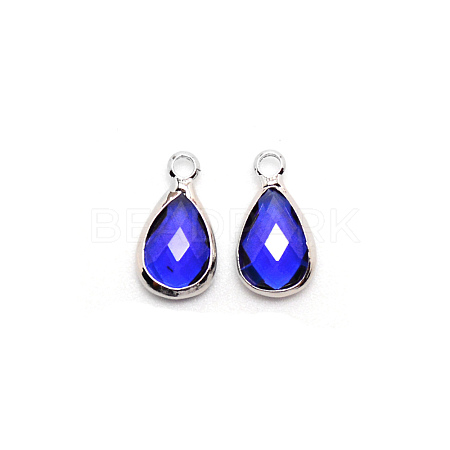 Faceted Glass Pendants FIND-WH0097-40L-1
