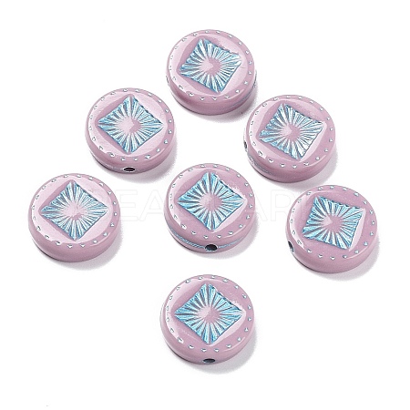 Opaque Acrylic Beads LS-OACR-G016-07H-1