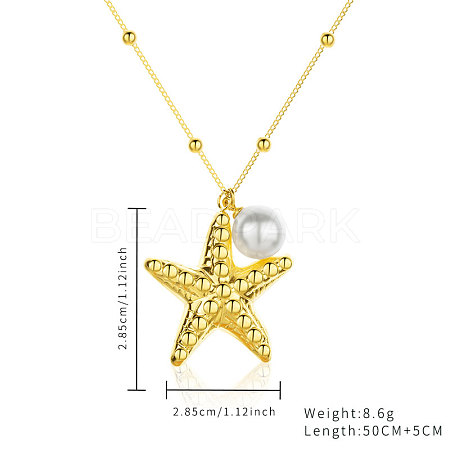 Stainless Steel Gold Cross Star Necklaces WJ2028-2-1