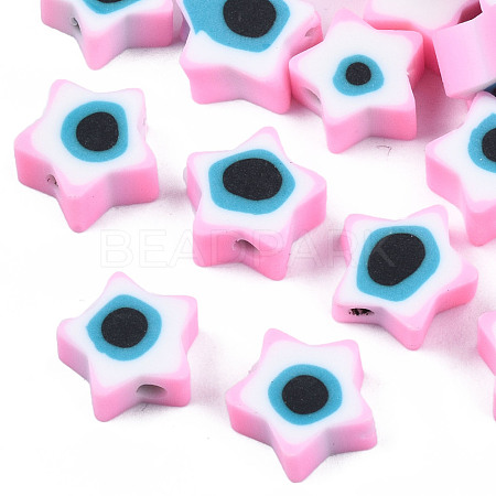 Handmade Polymer Clay Beads CLAY-T019-09I-1