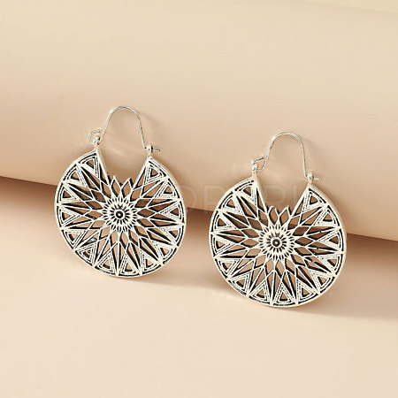 Alloy Hoop Earrings FS-WG0F541-04-1