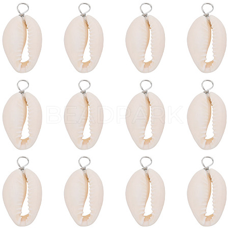 SUNNYCLUE 30Pcs Natural Cowrie Shell Pendants SHEL-SC0001-31B-1