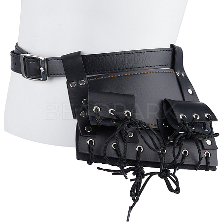 PU Leather with Alloy Waist Fencing Sheath AJEW-WH0419-04A-1