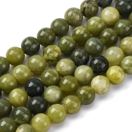Natural Canada Jade Beads Strands G-NH0029-02C-1