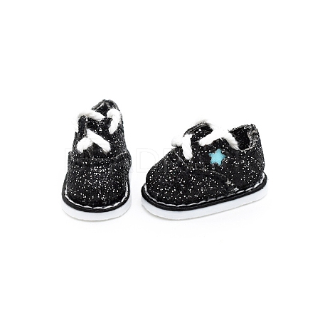 Star Pattern Cloth Doll Shoes PW-WG90864-11-1