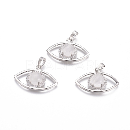 Natural Quartz Crystal Pendants G-L512-H14-1