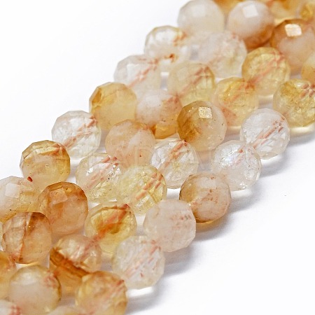 Natural Citrine Beads Strands G-G927-10A-1