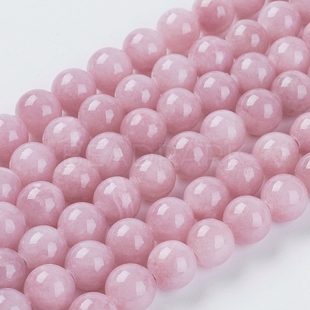 Natural Yellow Jade Beads Strands G-G598-10mm-YXS-05-1