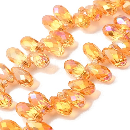 Electroplate Glass Beads Strands EGLA-B006-01A-HR01-1