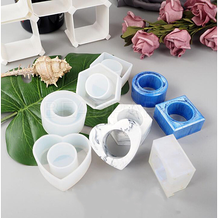 Minimalist Napkin Holders Ring Resin Molds DIY-NH0010-03-1