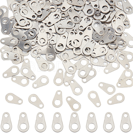 200Pcs 316 Surgical Stainless Steel Chain Tabs STAS-SC0008-77-1