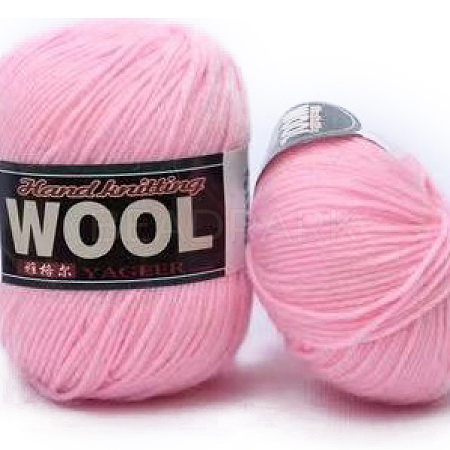 Polyester & Wool Yarn for Sweater Hat YCOR-PW0001-003A-15-1