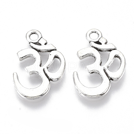 Yoga Tibetan Style Alloy Pendants X-TIBE-R317-018AS-LF-1