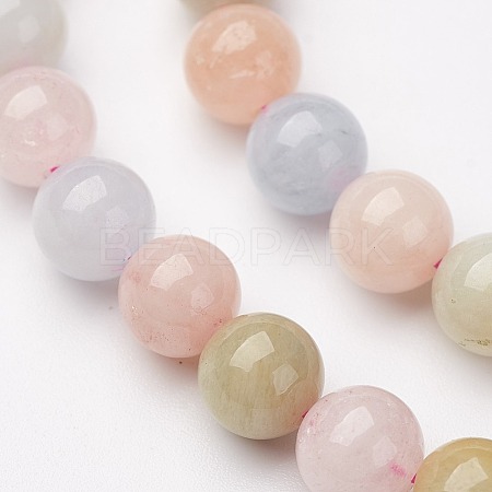 Natural Morganite Bead Strands X-G-P213-18-6mm-1