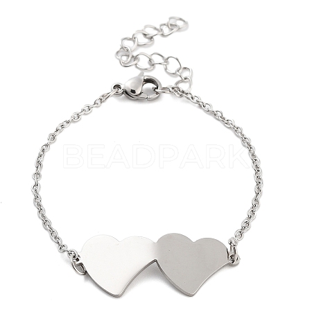 Non-Tarnish Stainless Steel Cable Chain Link Bracelets for Women Men LS-STAS-Z061-01P-05-1
