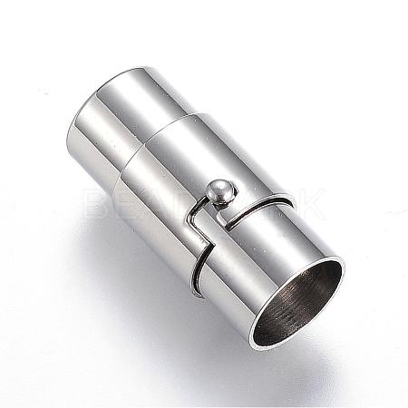 Tarnish Resistant 304 Stainless Steel Locking Tube Magnetic Clasps STAS-D159-29-1