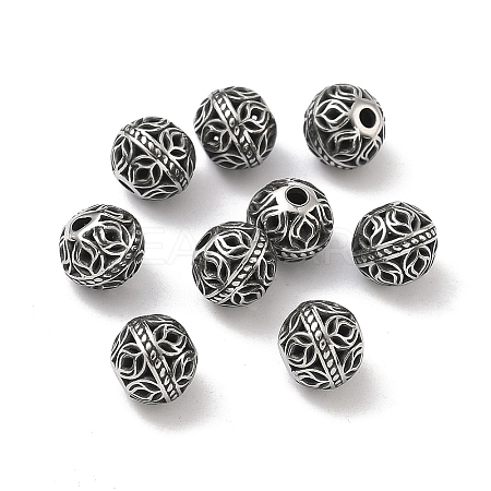Retro 316 Surgical Stainless Steel Beads STAS-L307-17AS-08-1