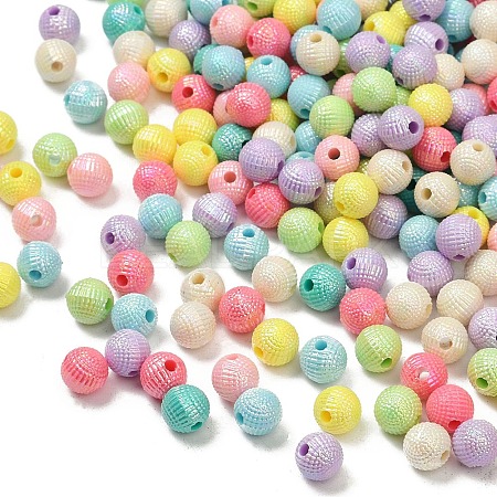 Opaque Acrylic Beads OACR-B031-47-8mm-1
