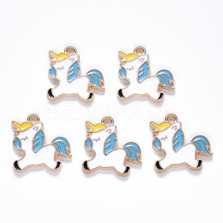 Alloy Enamel Pendants X-ENAM-N054-013A-1