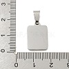 Vacuum Plating 304 Stainless Steel Pave Natural White Shell Pendants STAS-S130-03P-T-3