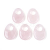 Natural Rose Quartz Large Hole Pendants G-N348-06B-02-1