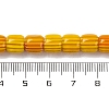 Handmade Lampwork Chevron Beads Strands LAMP-K041-01B-10-5