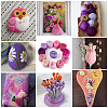 60G 12 Colors Needle Felting Wool Roving DIY-TA0012-85-8