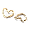 PVD Vacuum Plating 304 Stainless Steel Heart Linking Rings STAS-R130-08G-2