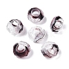 Two Tone Glass European Beads GDA009-3-1
