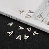 Tarnish Resistant 304 Stainless Steel Letter Charms STAS-O072-A-5