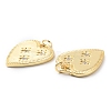 Rack Plating Brass Micro Pave Cubic Zirconia Pendants X-KK-F852-06G-2