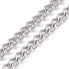 304 Stainless Steel Curb Chains Necklace for Men Women NJEW-JN03846-03-4