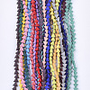 Spray Painted Non-magnetic Synthetic Hematite Beads Strands G-T124-20-2