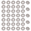 40Pcs 4-Hole Alloy Rhinestone Buttons BUTT-HY0001-24-1
