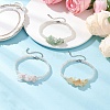 3Pcs Handmade Glass Seed Beaded & Natural Mixed Gemstone Chips Beaded Bracelets for Women BJEW-MZ00225-1