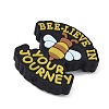 Bees Themed Food Grade Eco-Friendly Silicone Focal Beads SIL-L008-02B-2