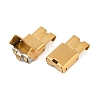 Ion Plating(IP) 201 Stainless Steel Watch Band Clasps STAS-C006-1-02G-2