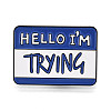Rectangle with Word Aolly Brooch X-JEWB-M024-03B-A-1