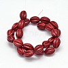 Oval Synthetic Turquoise Melon Bead Strands X-G-M150-04-2