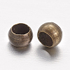 Rondelle Brass Crimp Beads KK-L134-32AB-1
