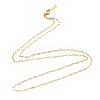 304 Stainless Steel Paperclip Chain Necklace for Women NJEW-A008-04G-1