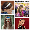 12Pcs Yarn & Rubber Elastic Headbands OHAR-GF0001-10D-5