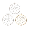 3Pcs 3 Colors Copper Wired Pendants PALLOY-JF02640-1