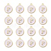Golden Plated Alloy Charms X-ENAM-S118-01P-2