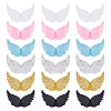 ARRICRAFT 36Pcs 6 Colors Plastic Angel Wings Ornament DIY-AR0002-99B-1