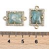 Natural Amazonite Faceted Rectangle Links G-I375-07G-08-3